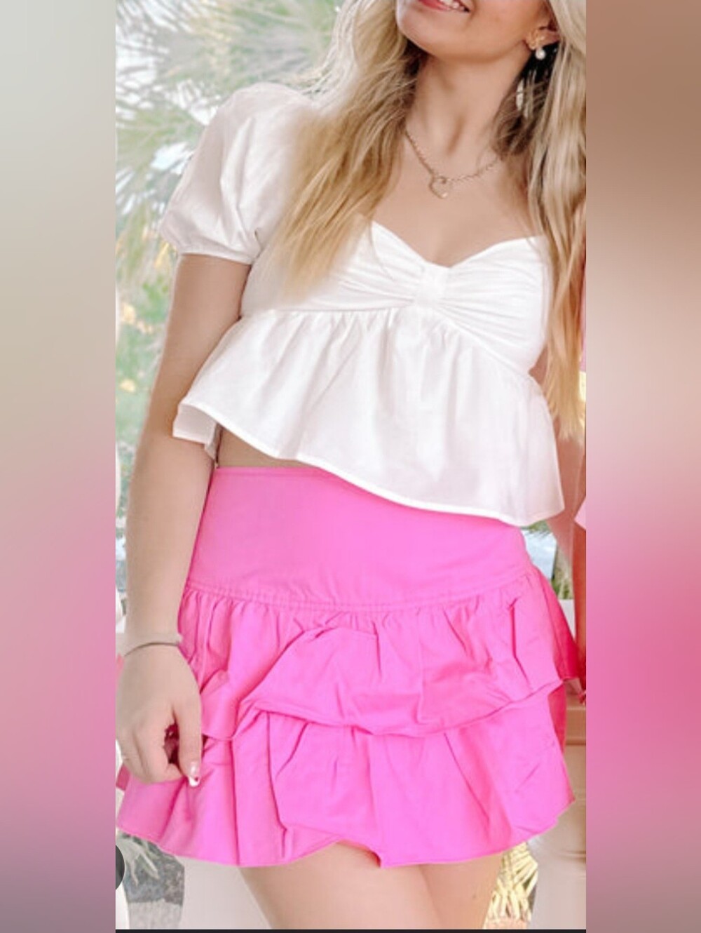 Showpo Women’s Pink Tiered Ruffle Skirt